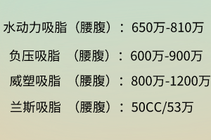 韩国腰腹吸脂手术价格